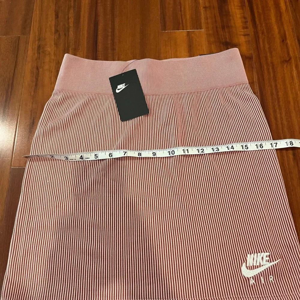Nike Athletic Skirt Mini Air Rib Stripe Tight Fit Active Bodycon Stretch New M